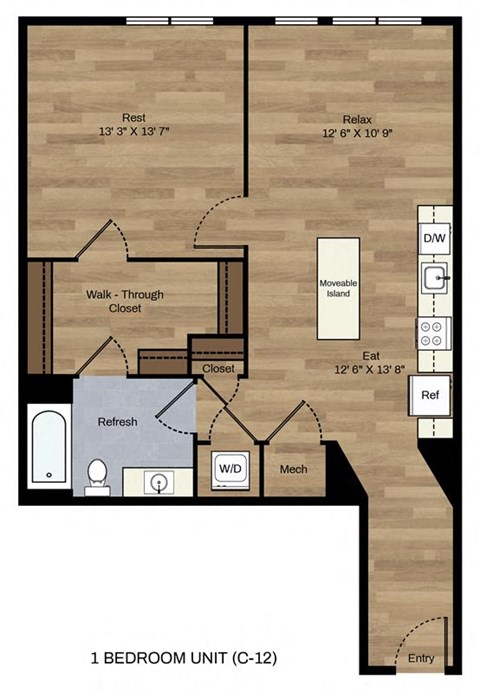 One Bedroom One Bath